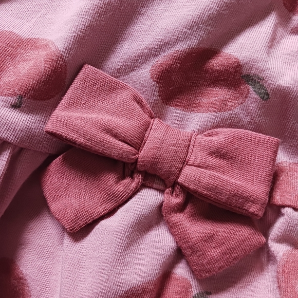 Carter's • "Just One You" Baby Girl's Apple Print Peplum Top and Legging Set - Picture 5 of 10